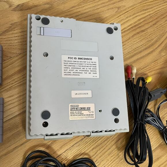 Super Nintendo SNES Console SNS-001 W/ Cables 1 Controller 3 Games - Tested - Picture 11 of 11